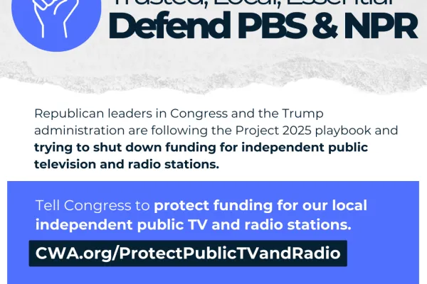 Save PBS/NPR Tell Congress to protect funding