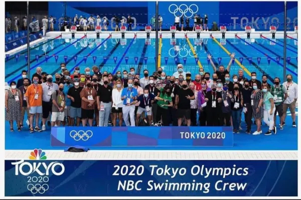 2020 Tokyo Olympics NBC Swimming Crew